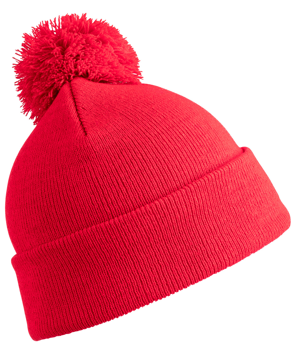 Beanies - Junior pom pom mössa – söt och värmande Red One size