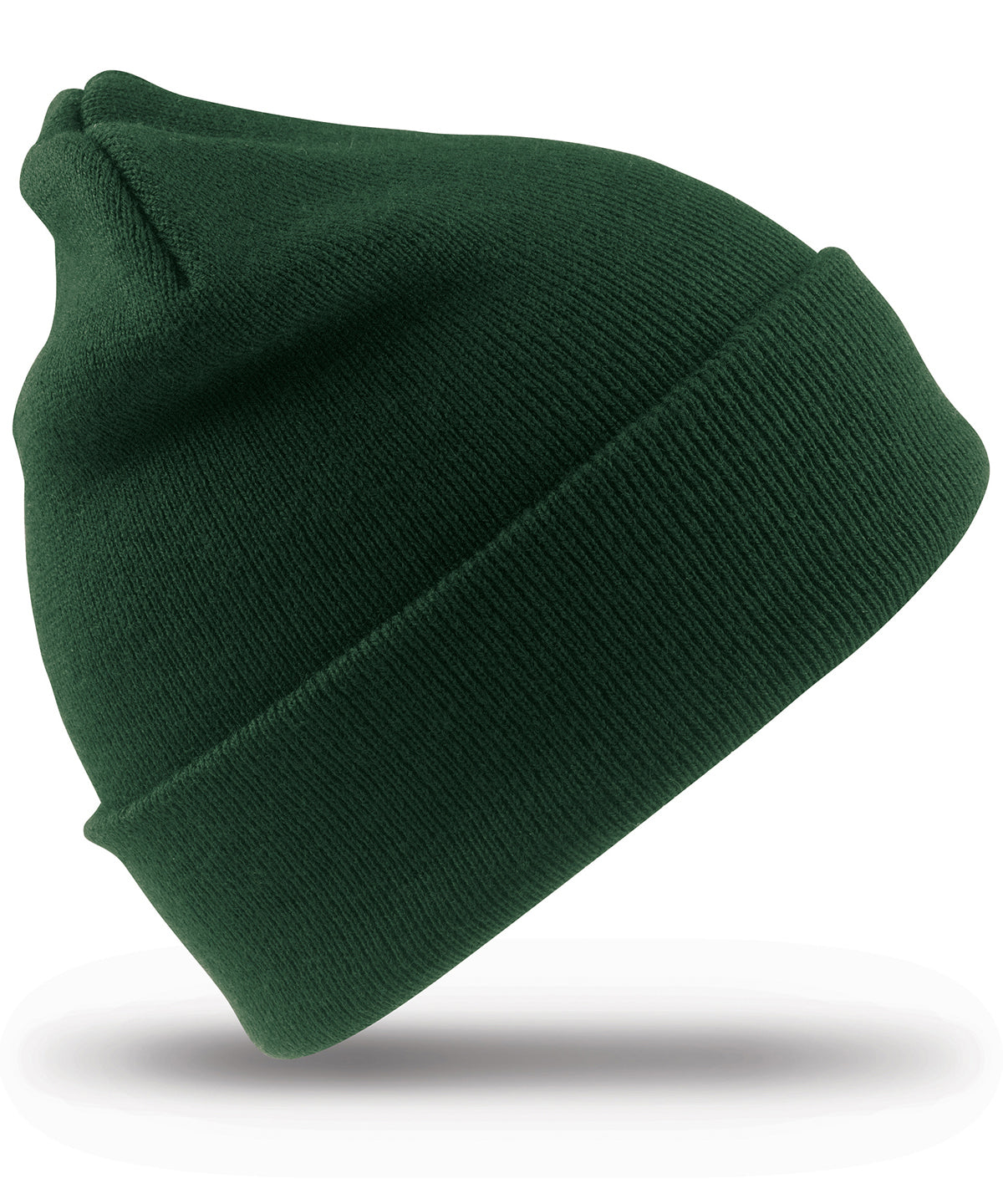 Beanies - Ullig skidmössa Bottle Green One size