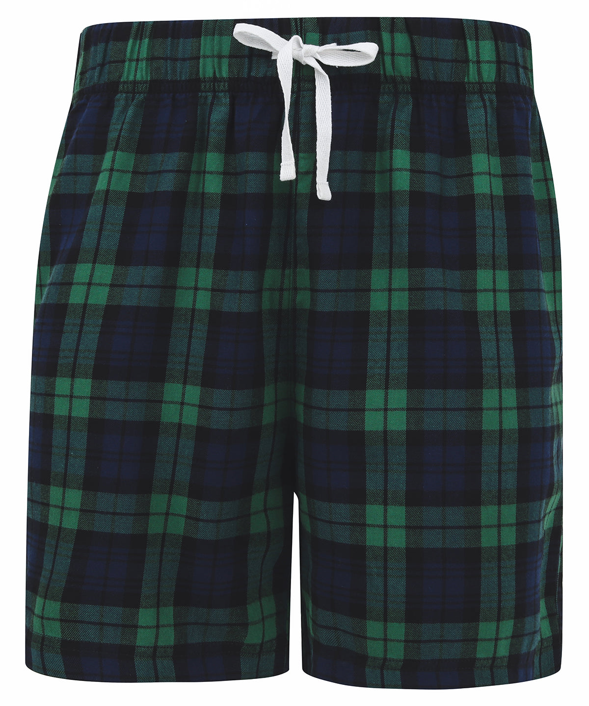 Shorts - Tartan Lounge Shorts för Herrar Navy Green Check