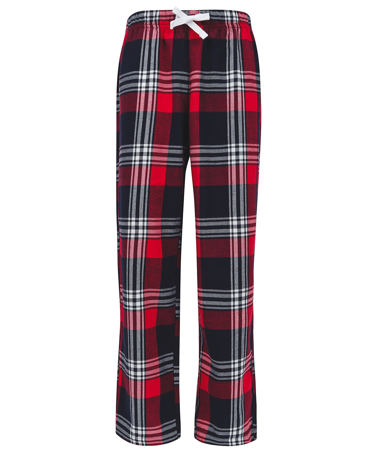 Loungewear Bottoms - Bekväma Tartan Loungebyxor för Barn Red Navy Check