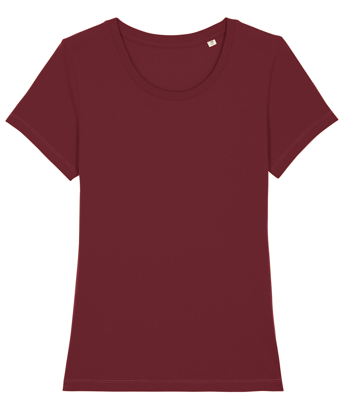 T-Shirts - Ikonisk Dam T-shirt i Ekologisk Bomull Burgundy