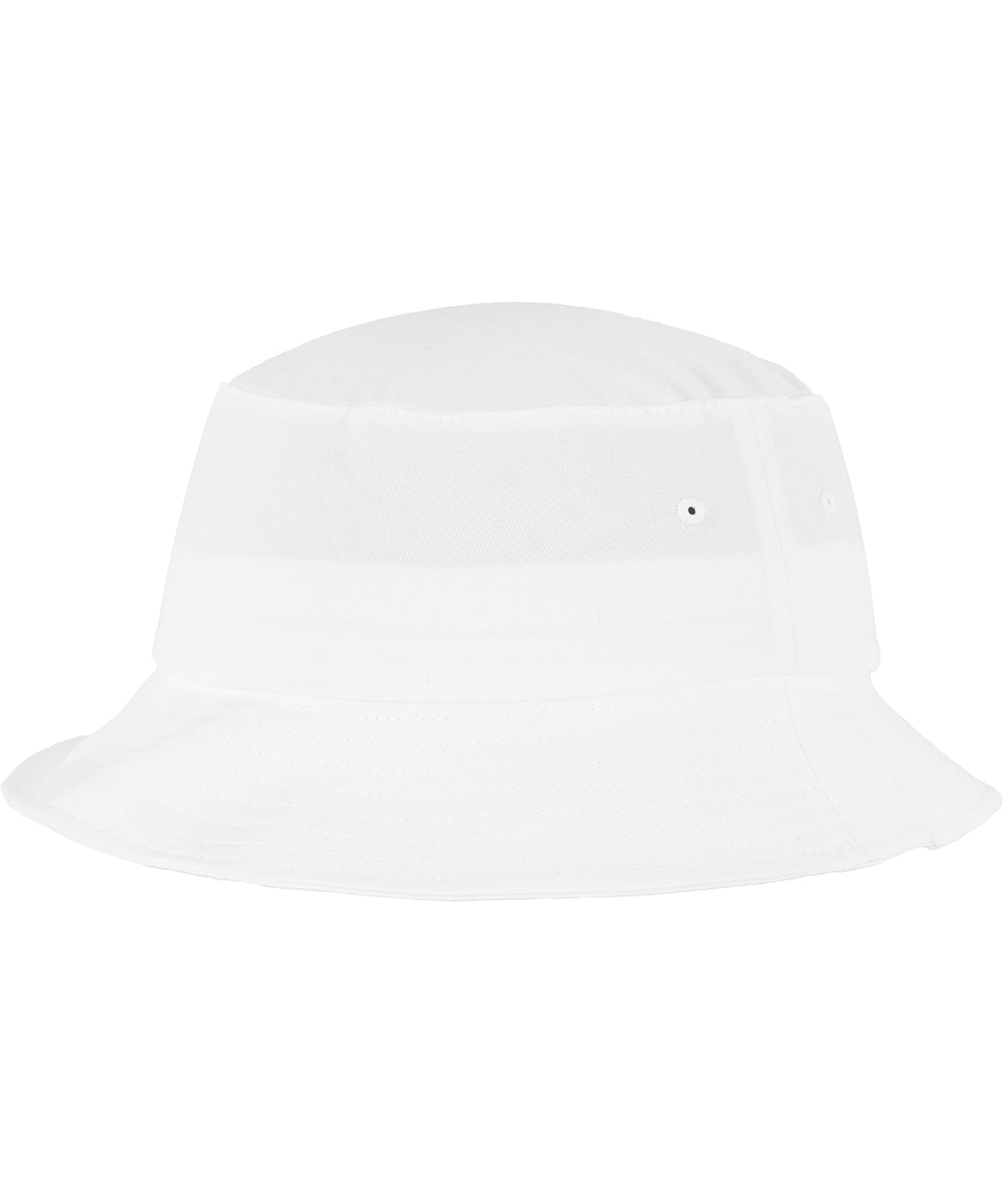 Hats - Flexfit Bomullstwill Bucket Hat White One size