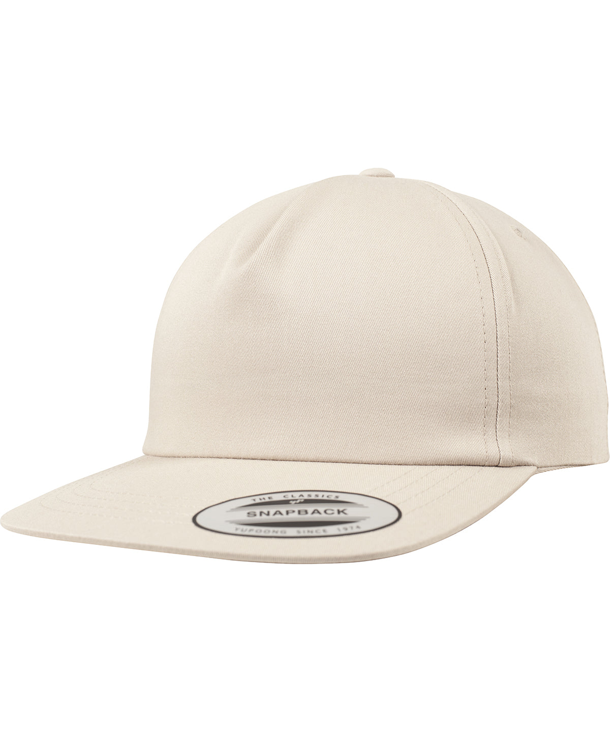 Caps - Ostrukturerad 5-panel Snapback Khaki One size