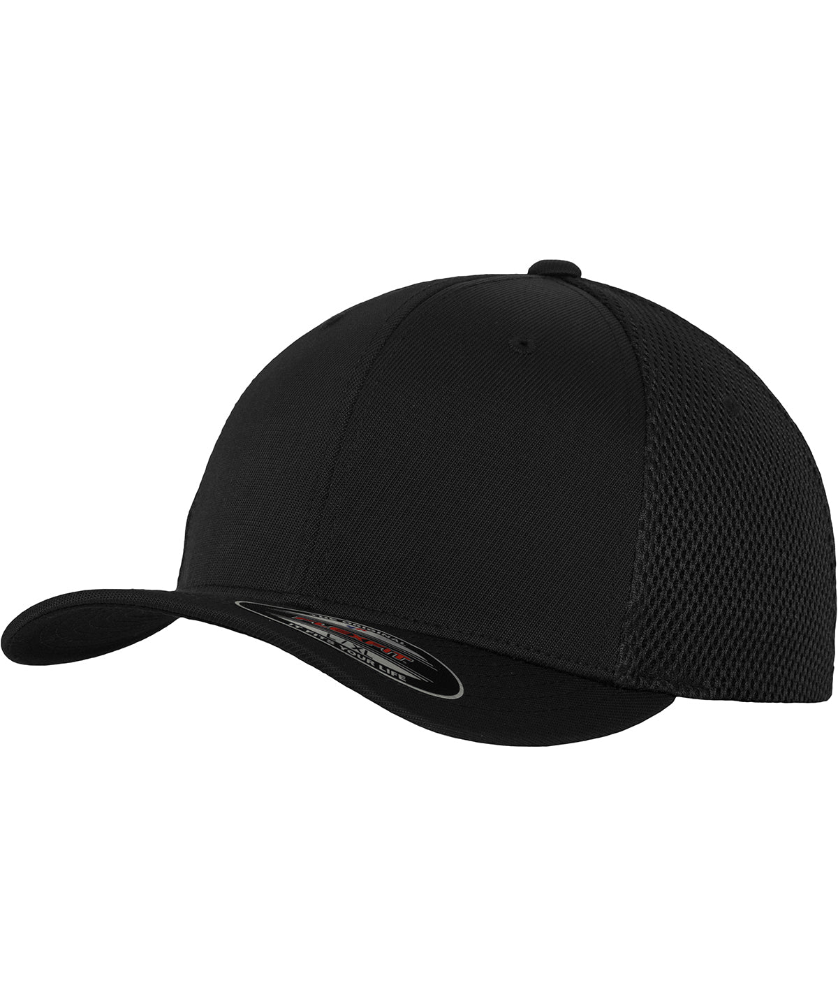 Caps - Flexfit Tactel Mesh Kapsylen Black