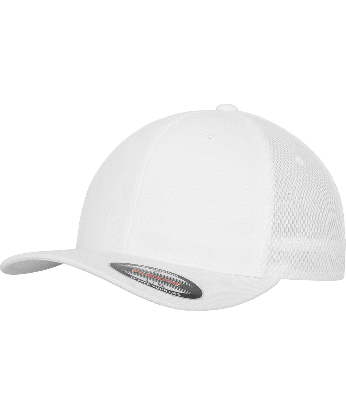 Caps - Flexfit Tactel Mesh Kapsylen White