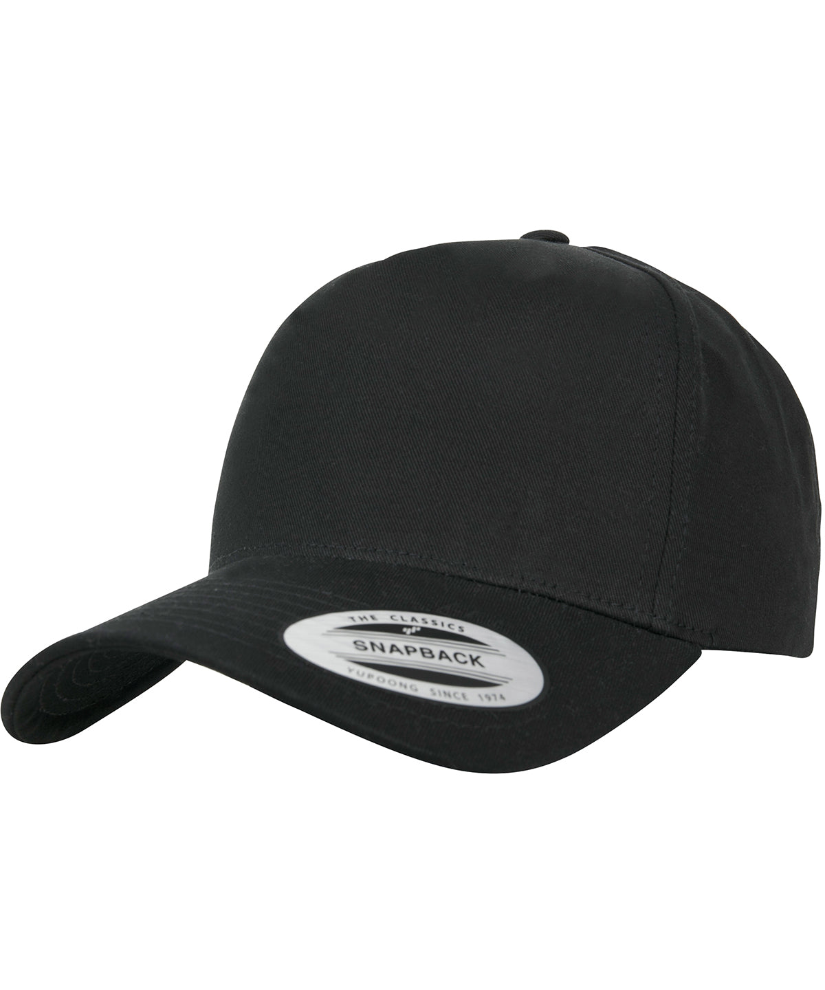 Caps - Fempanelers Böjd Klassisk Snapback Black One size