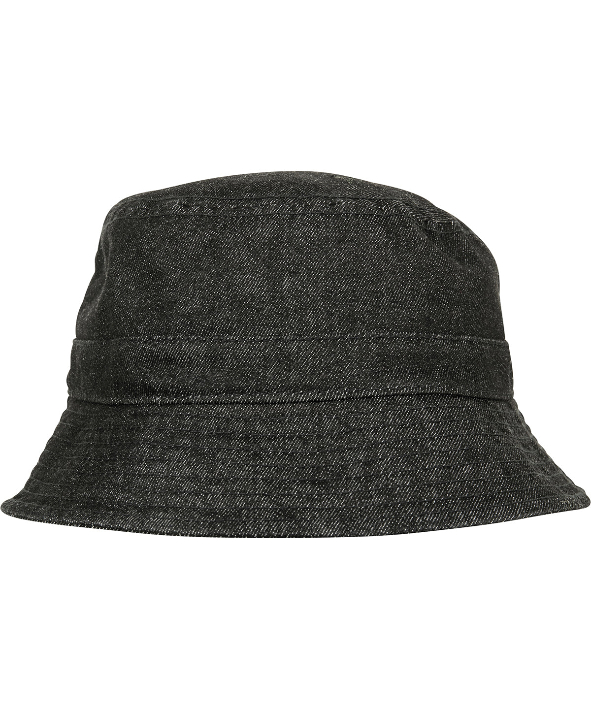 Hats - Denim Bucket Hat Black Grey One size