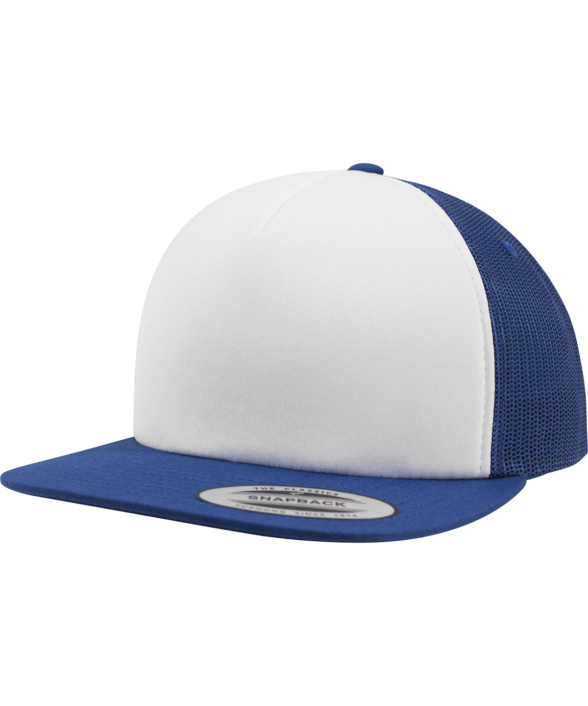 Caps - Klassisk truckerkeps i skum Royal White Royal One size