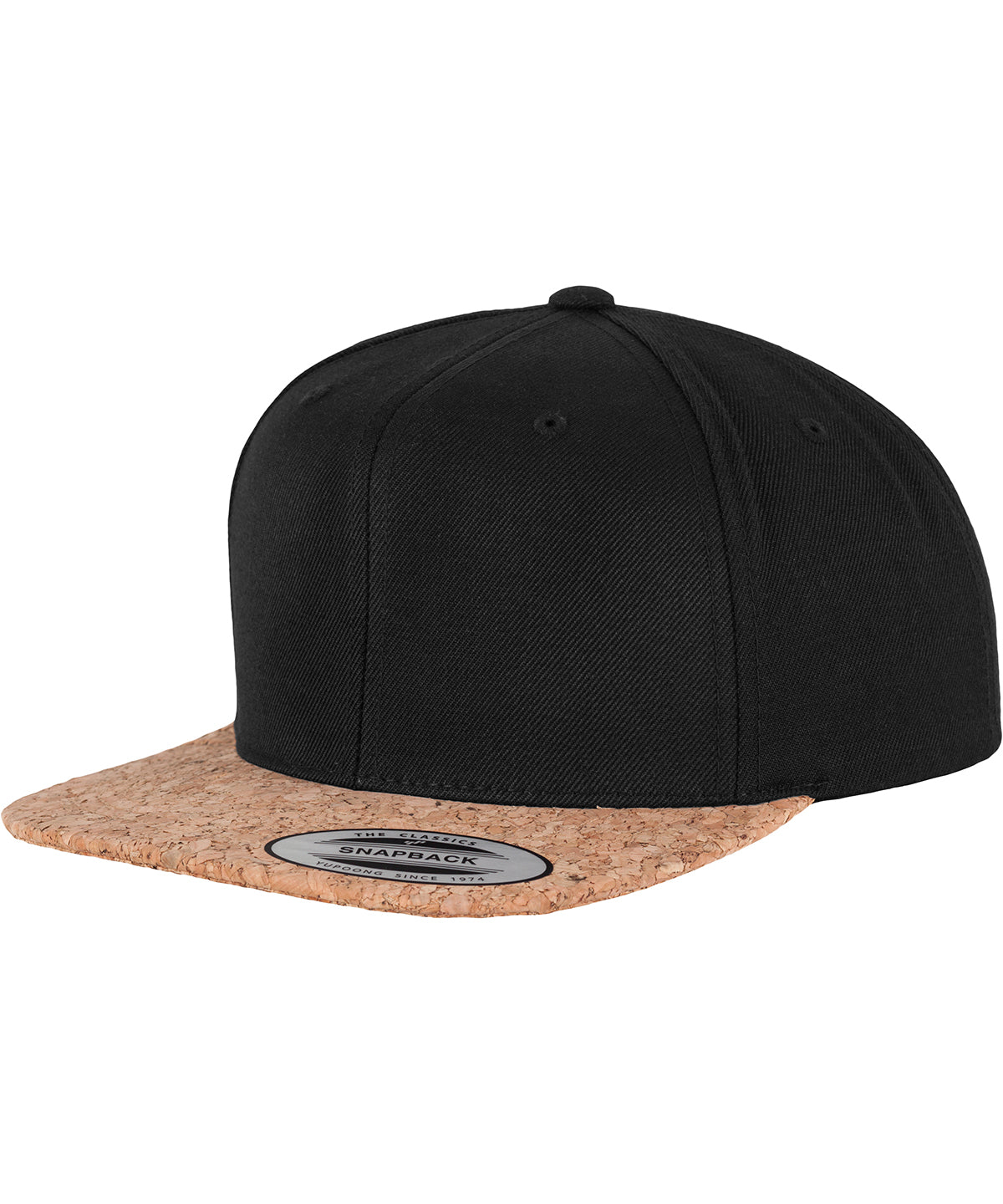 Caps - Snapback med Kork Black One size