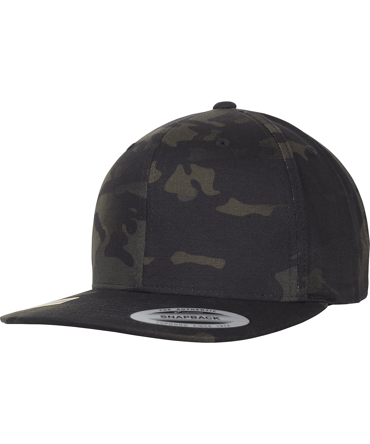 Caps - Klassisk Snapback med Multicam-mönster Black Multicam One size