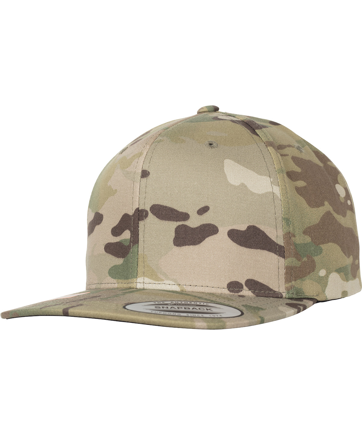 Caps - Klassisk Snapback med Multicam-mönster Multicam One size