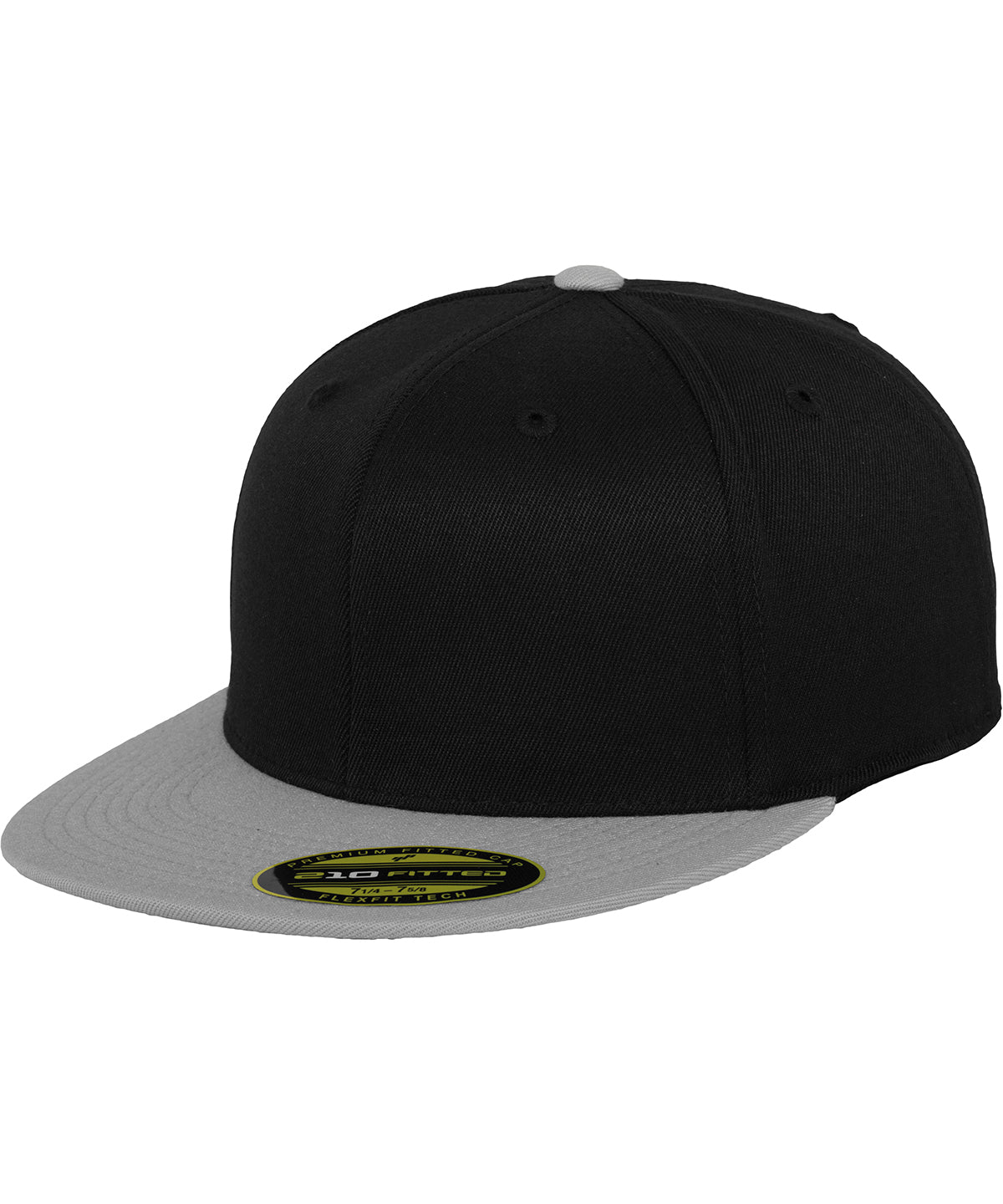 Caps - Premium 210 Fitted 2-Tone Kaps Black Grey