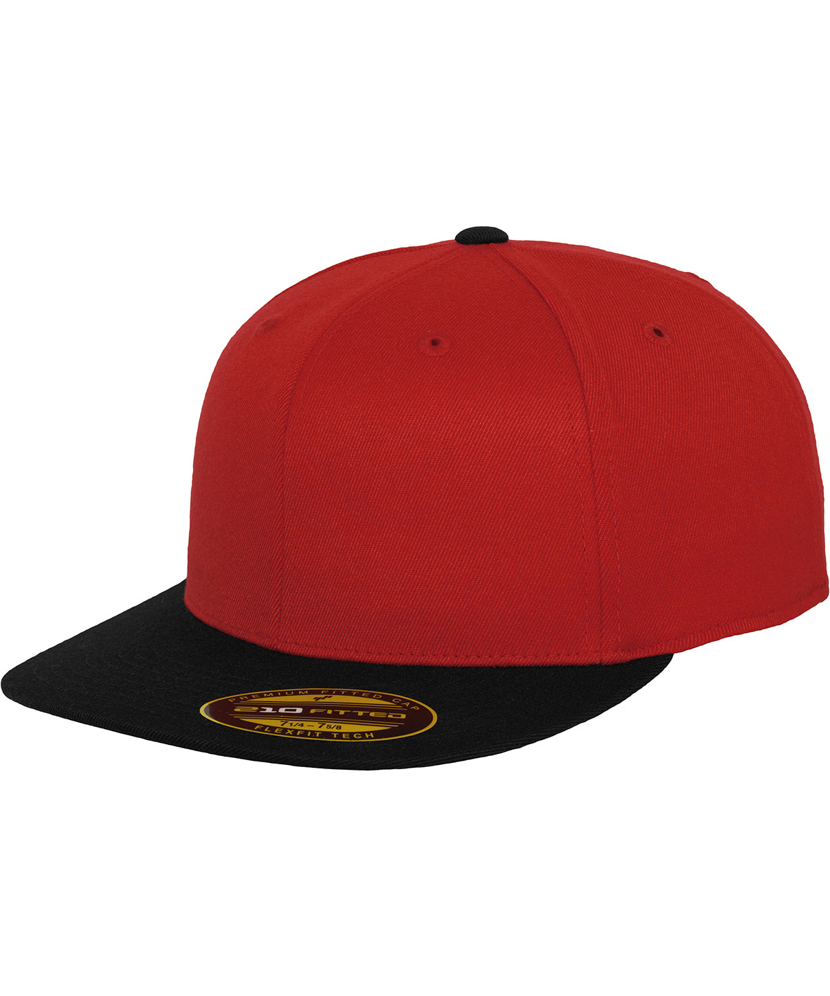 Caps - Premium 210 Fitted 2-Tone Kaps Red Black