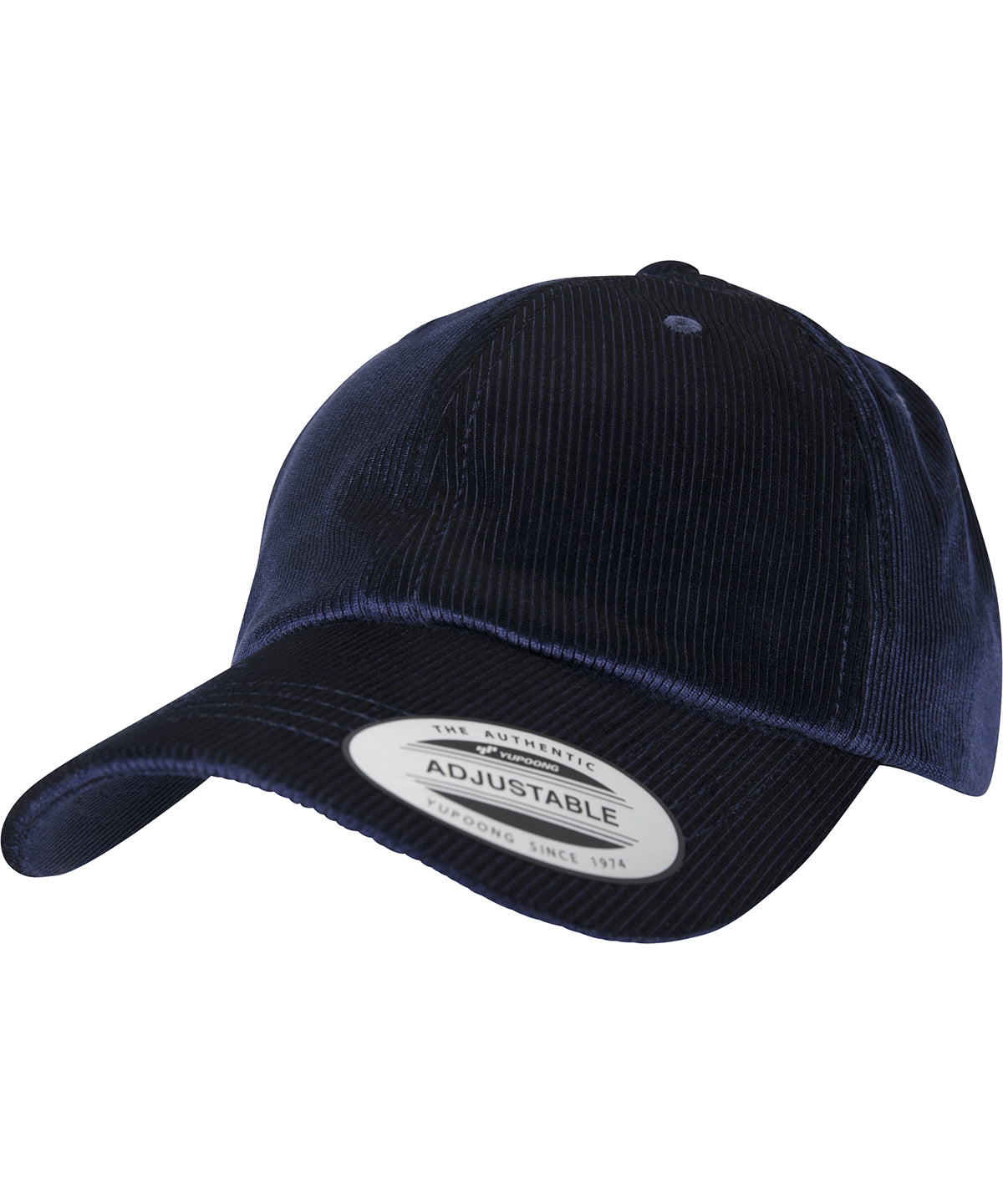 Caps - Kordfluwel Satinhatt för Pappa Navy One size