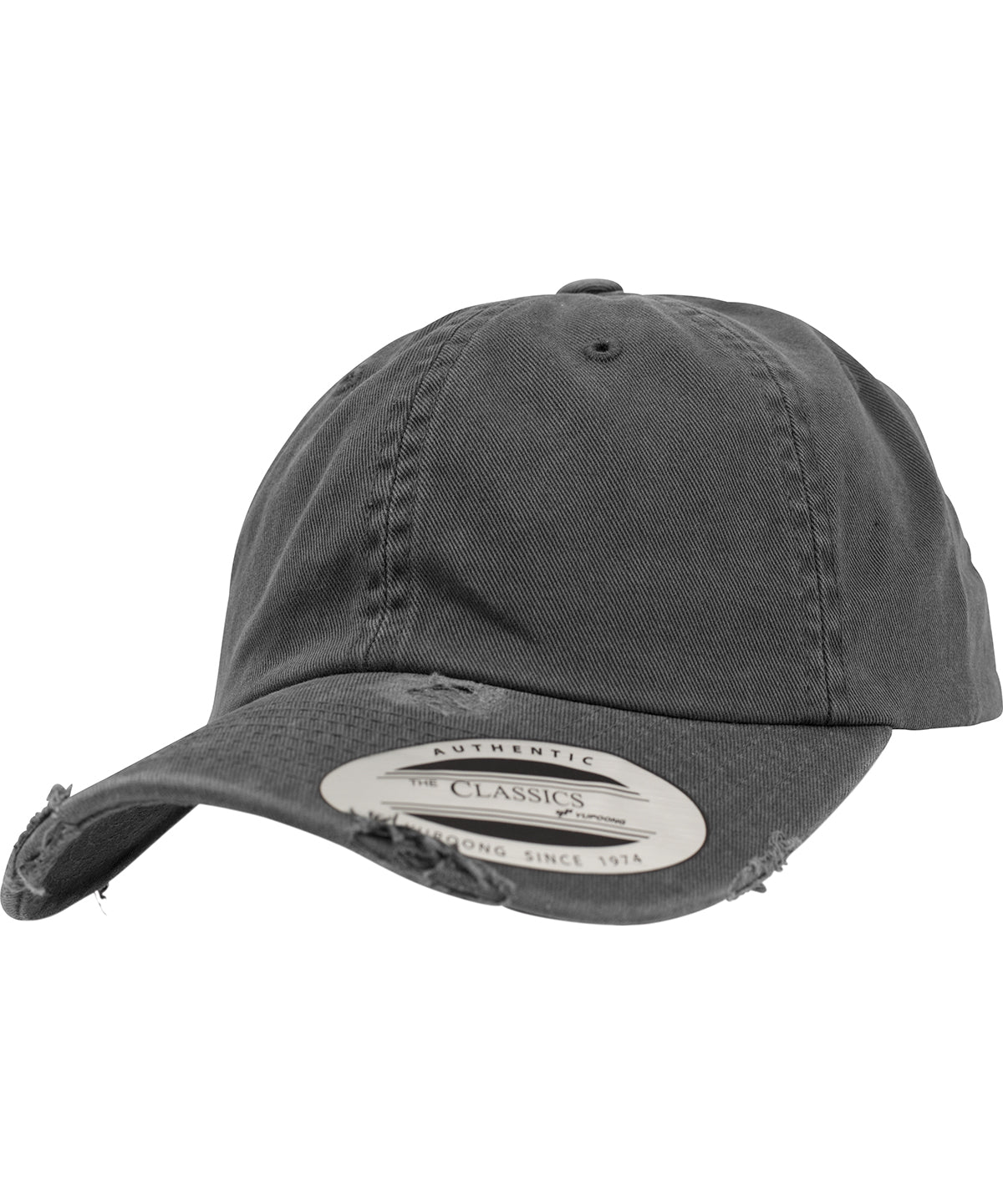 Caps - Lågprofil keps – rå design Dark Grey One size