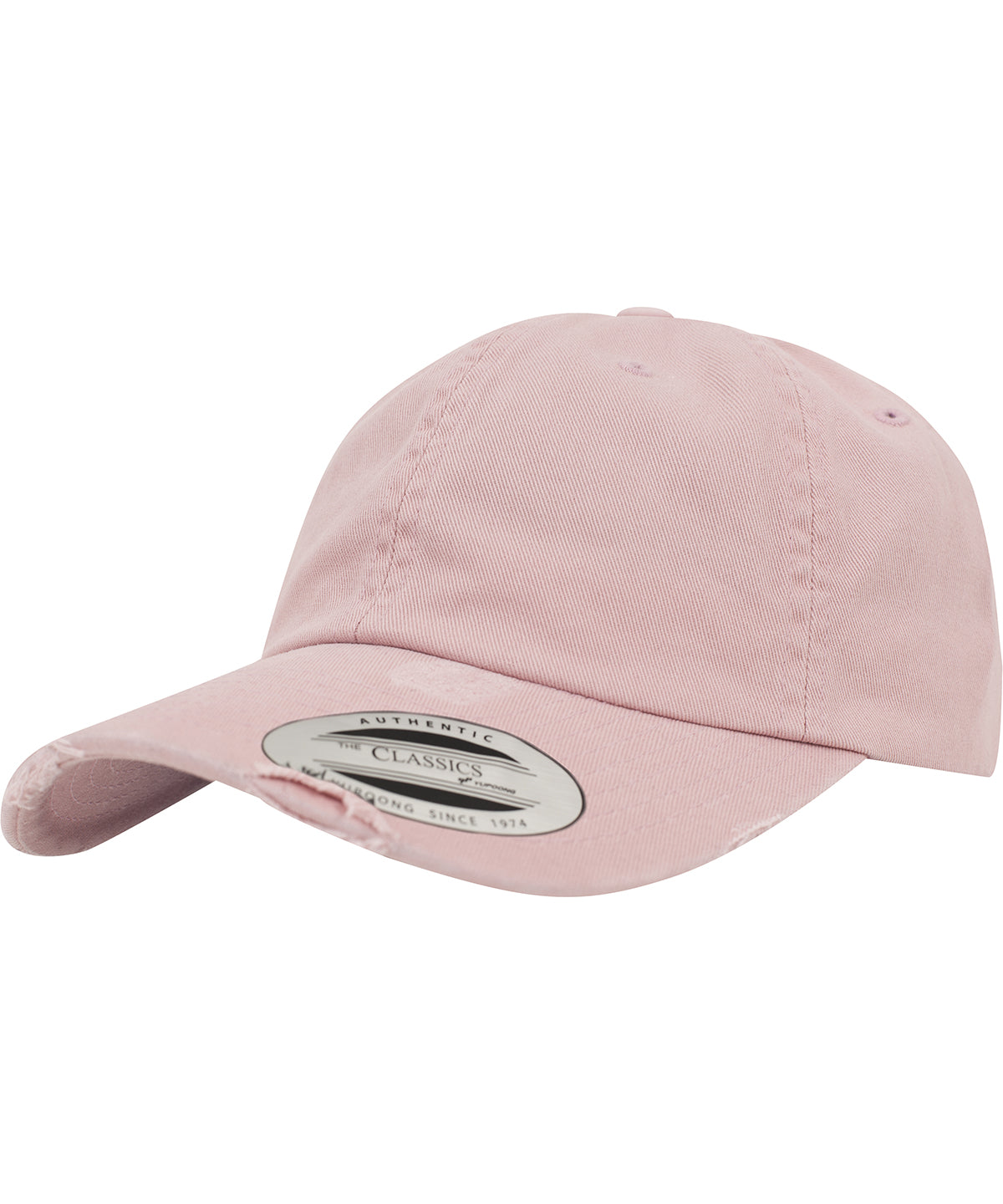 Caps - Lågprofil keps – rå design Pink One size