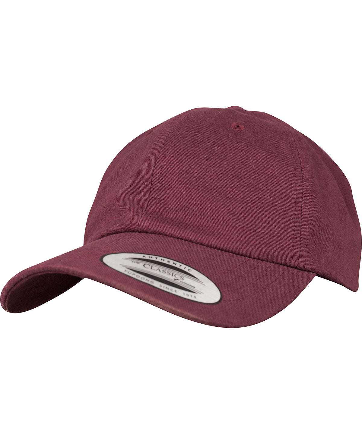 Caps - Stilren och Bekväm Keps i Peached Bomullstwill Maroon One size