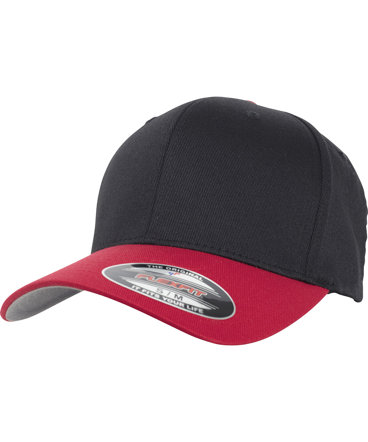 Caps - Flexfit Keps i Ullblandning Black Red