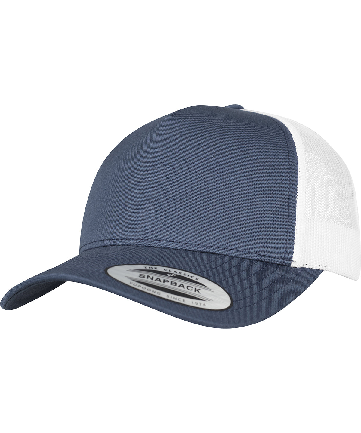 Caps - Retro truckerkeps i 5-panel för sportig och avkopplande stil Navy White One size