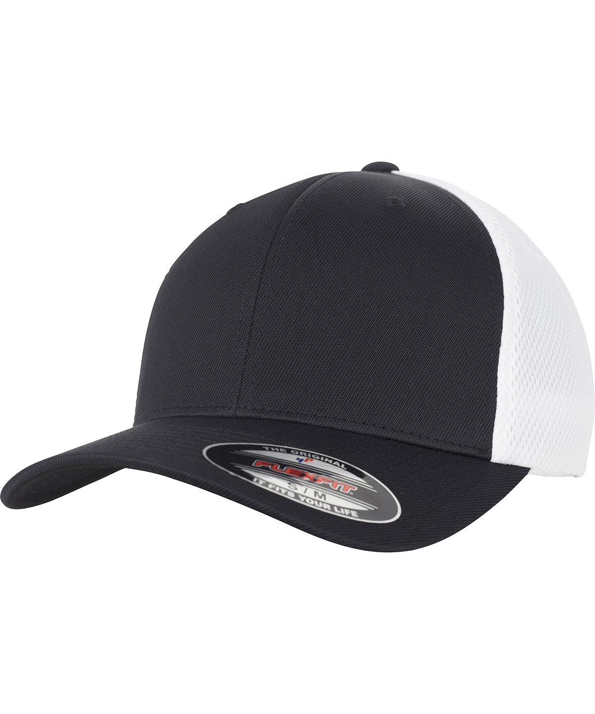 Caps - Flexfit Ultra-Fiber och Airmesh 2-Tone Huvudbonad Black White