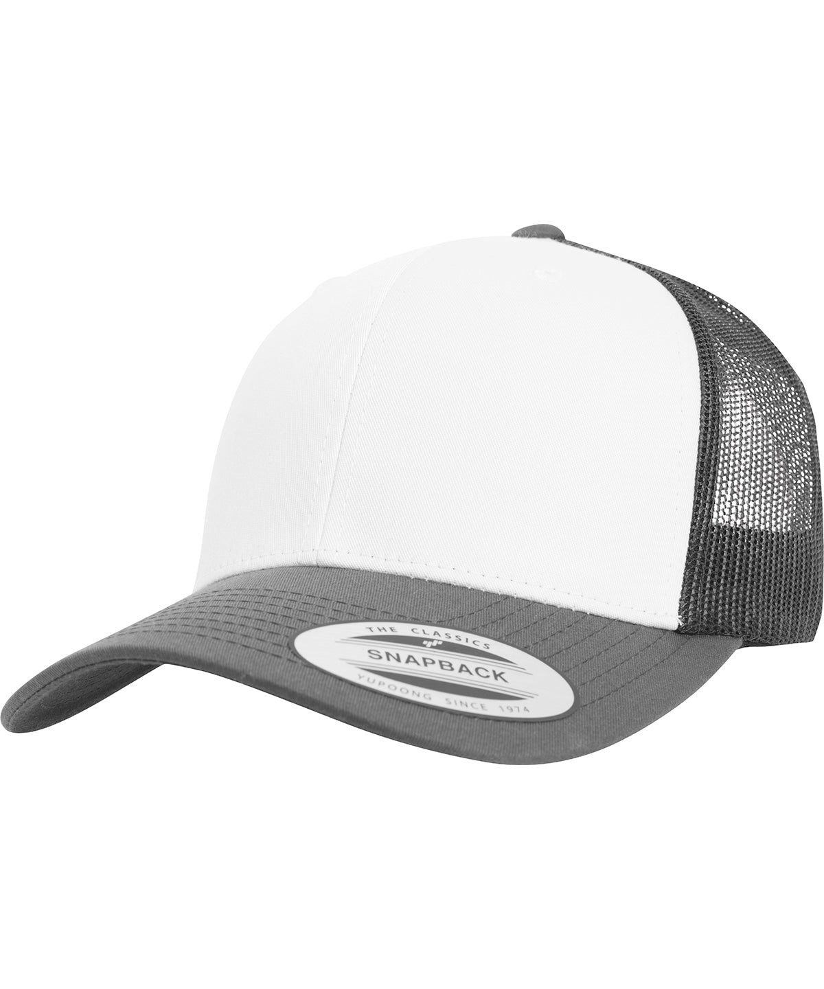 Caps - Retro trucker keps som är justerbar och stilsäker Dark Grey White Dark Grey One size