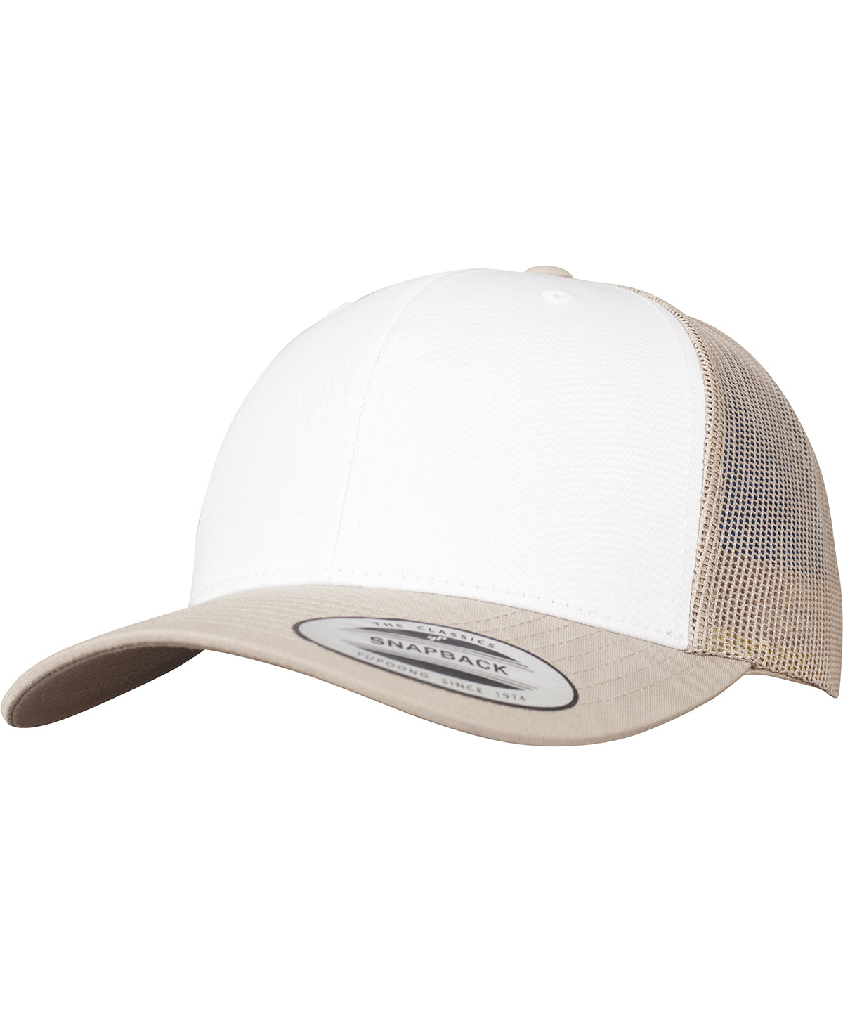 Caps - Retro trucker keps som är justerbar och stilsäker Khaki White Khaki One size