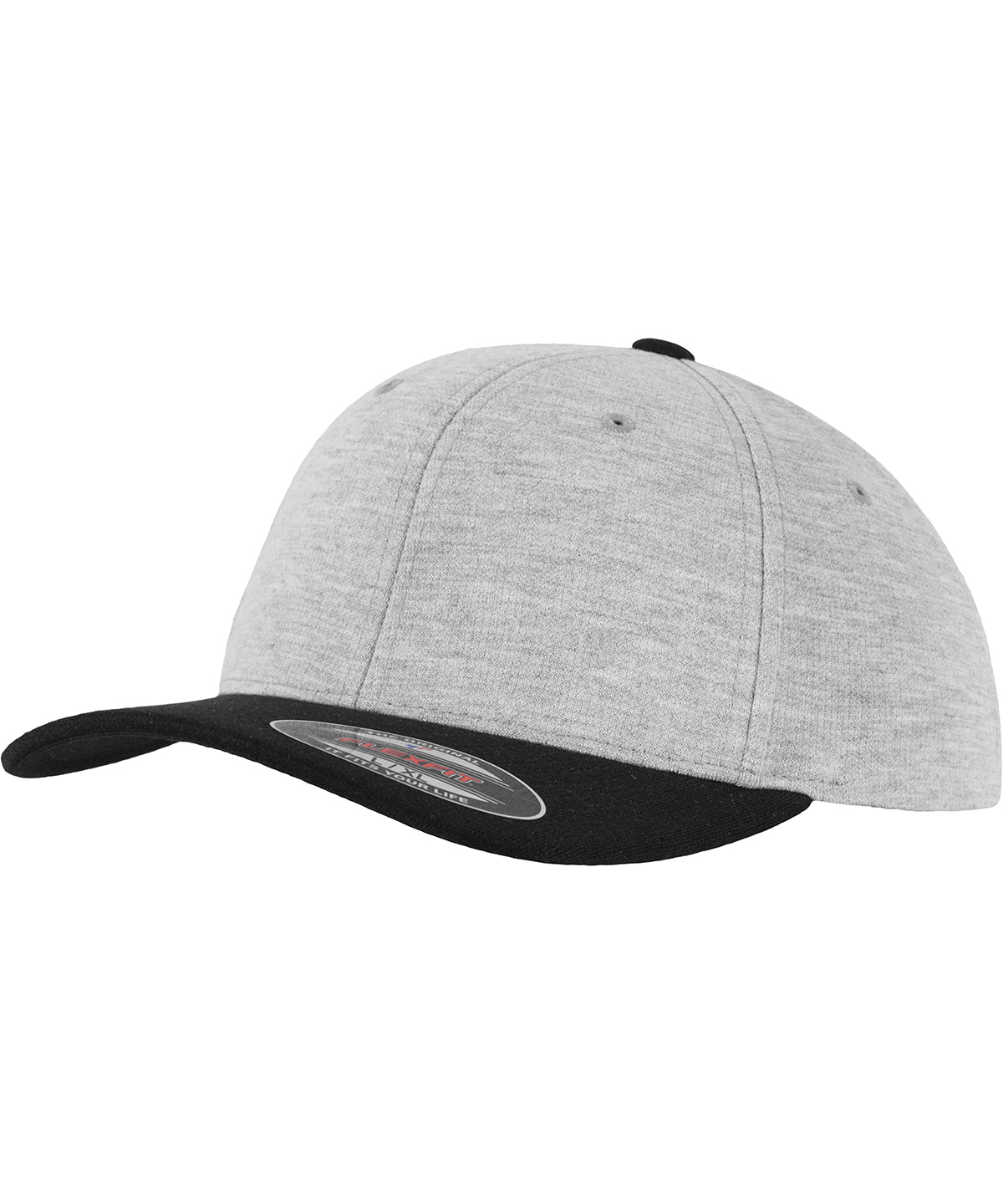 Caps - Flexfit Dubbel Jersey Tvåton Grey Black