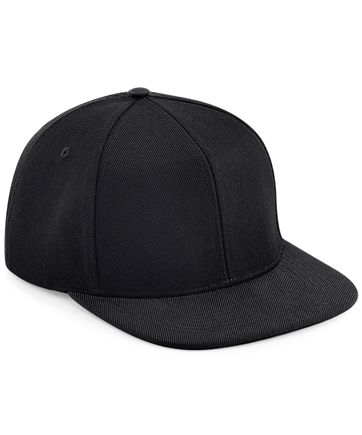 Caps - Tidlös platt skärm 6-panel snapback Black Black One size