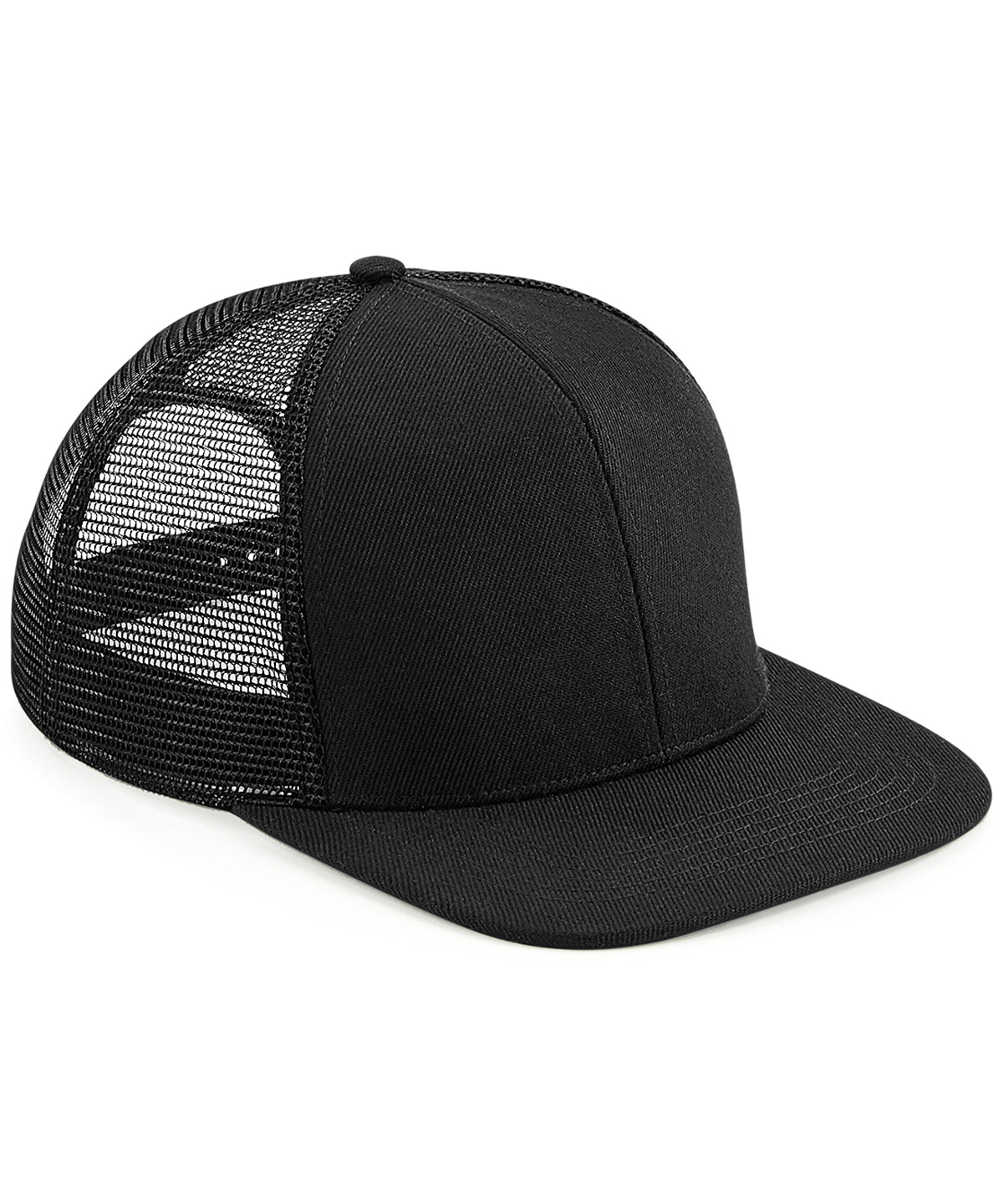 Caps - Original flat peak 6-panel trucker Black Black One size