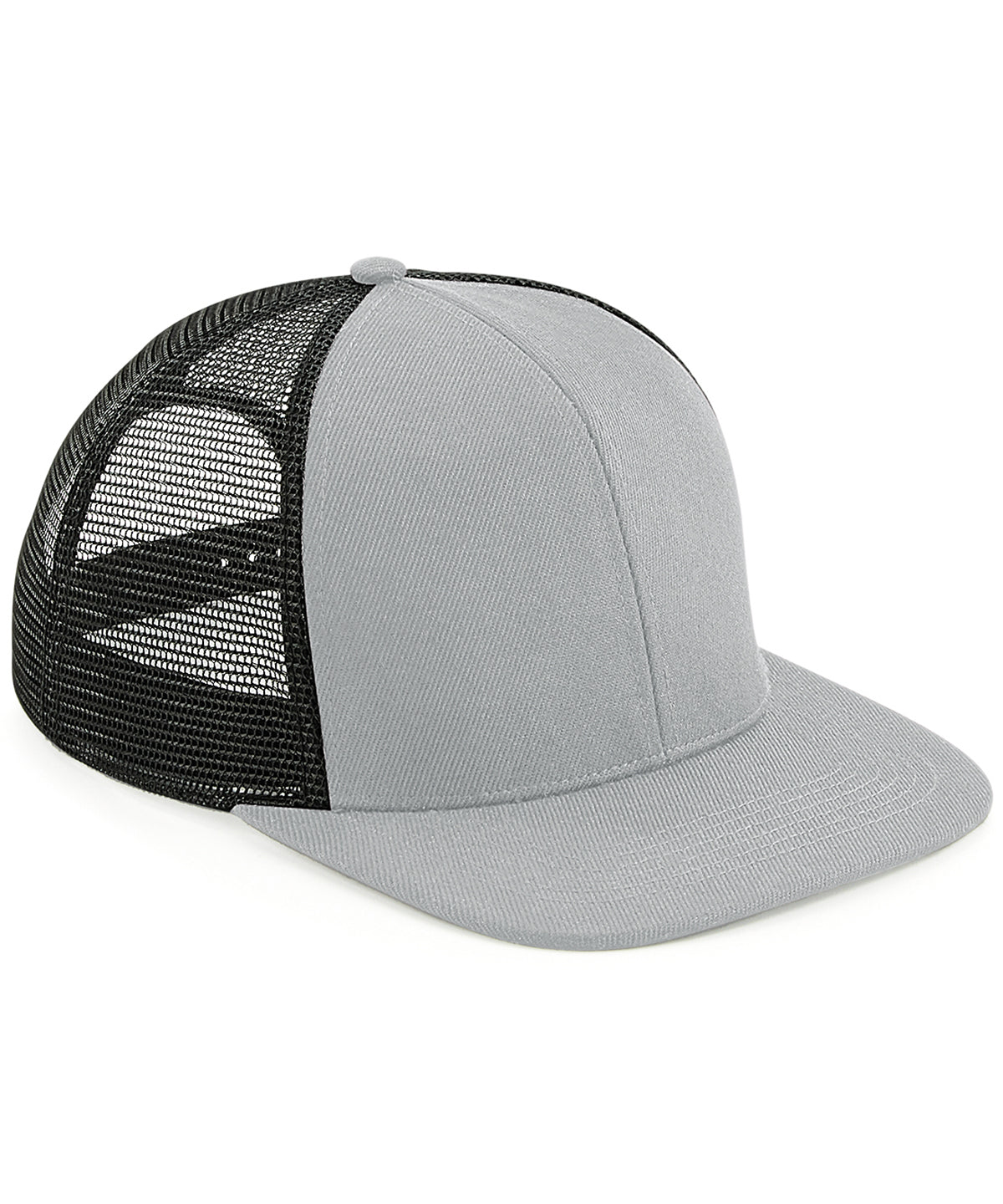 Caps - Original flat peak 6-panel trucker Grey Black One size