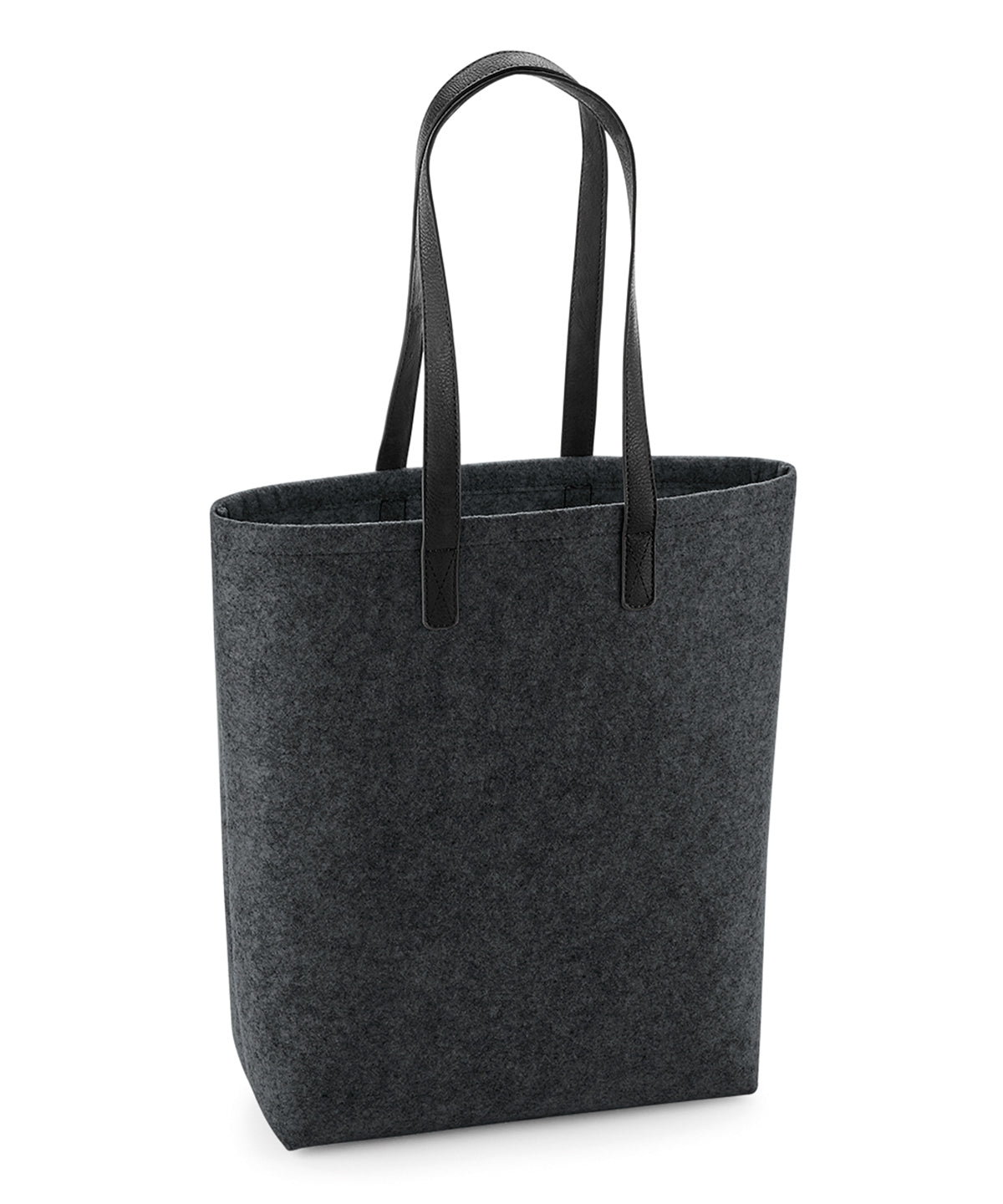 Bags - Premium filt toteväska Charcoal Melange Black One size