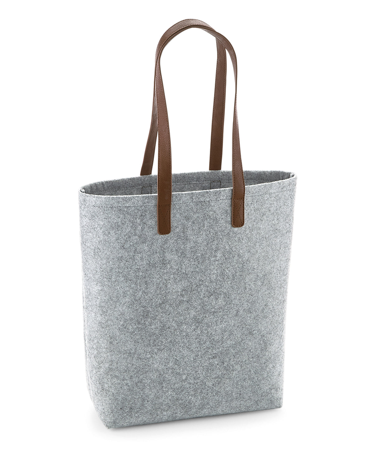 Bags - Premium filt toteväska Grey Melange Tan One size