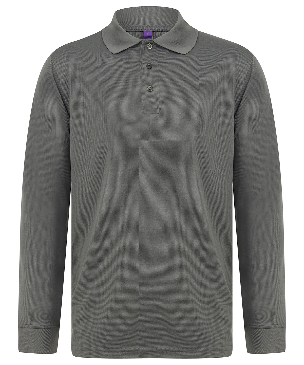 Polos - Långärmad Coolplus® Pikétröja Charcoal Grey