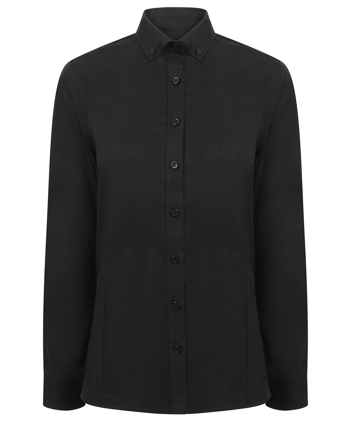 Shirts - Modern långärmad Oxfordskjorta för damer Black