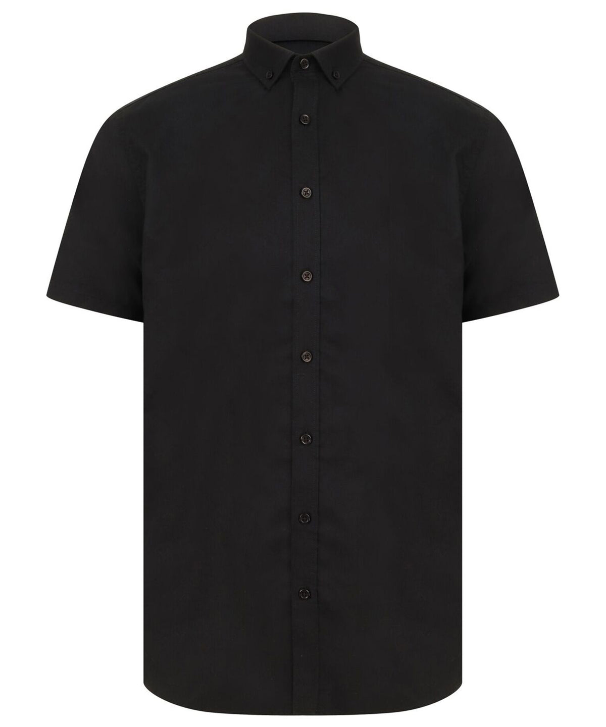 Shirts - Modern kortärmad Oxfordskjorta för herrar Black