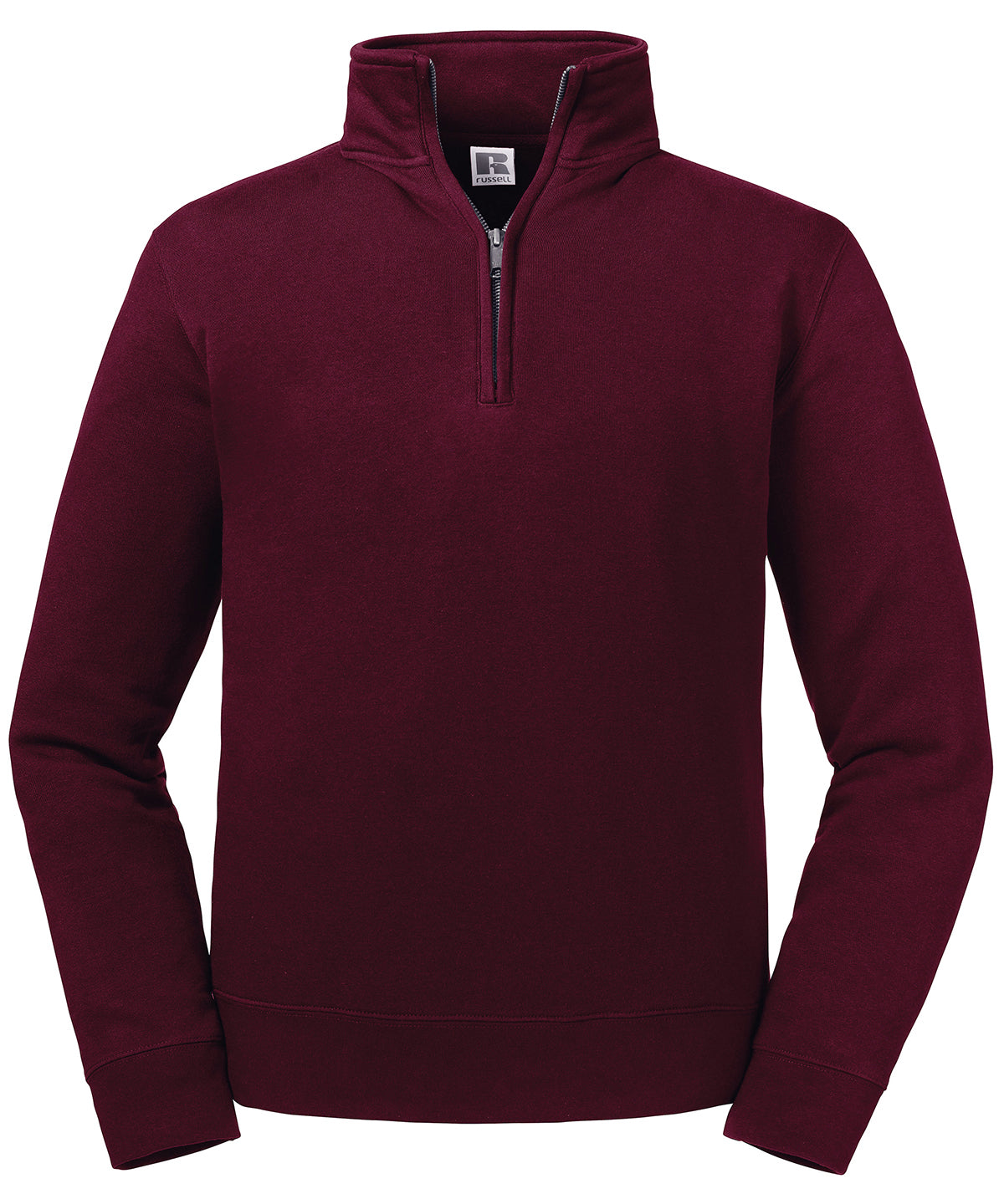 Sweatshirts - Autentisk 1/4 Zip Sweatshirt Burgundy