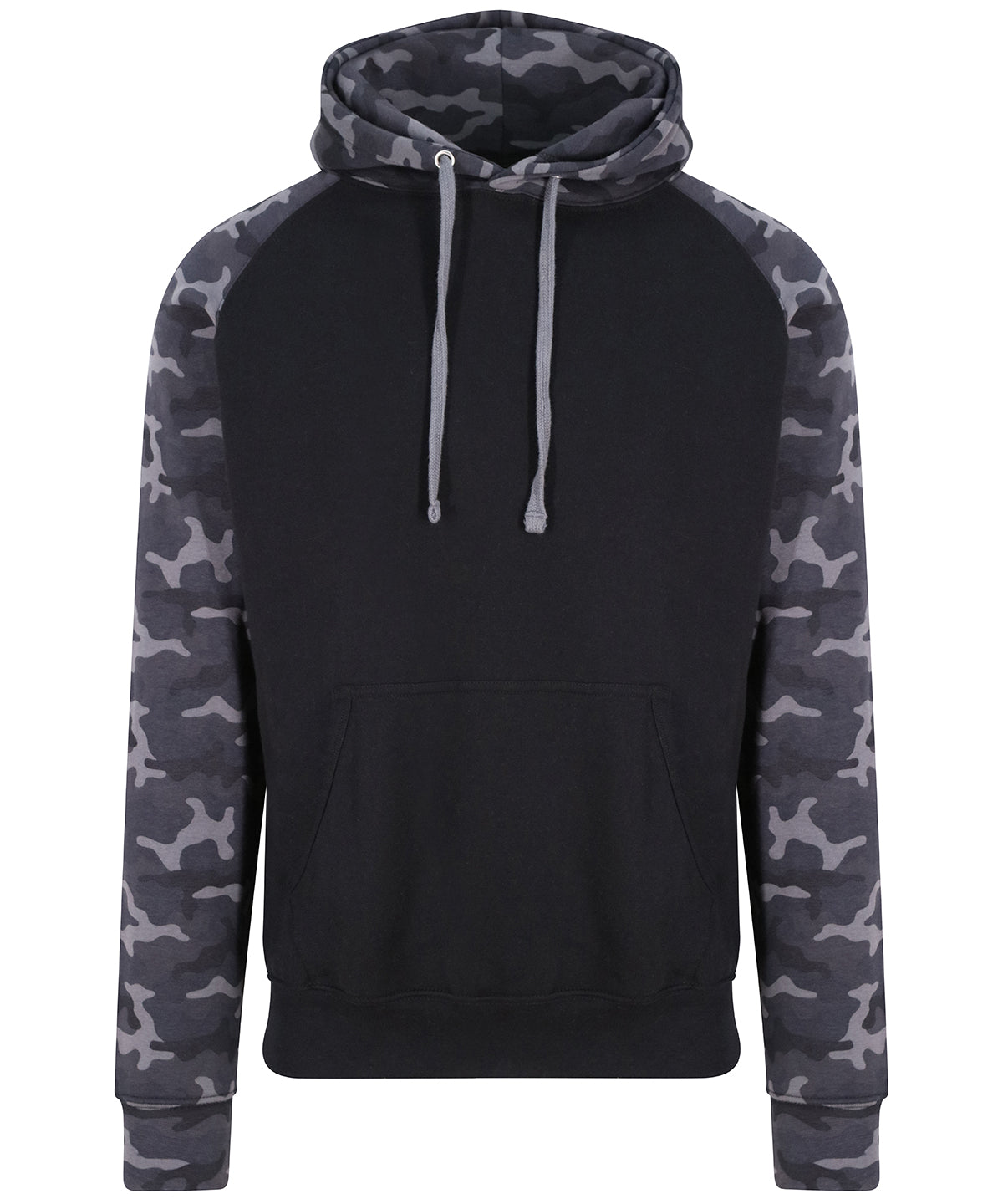 Hoodies - Stilig och Bekväm Baseball Hoodie Solid Black Black Camo