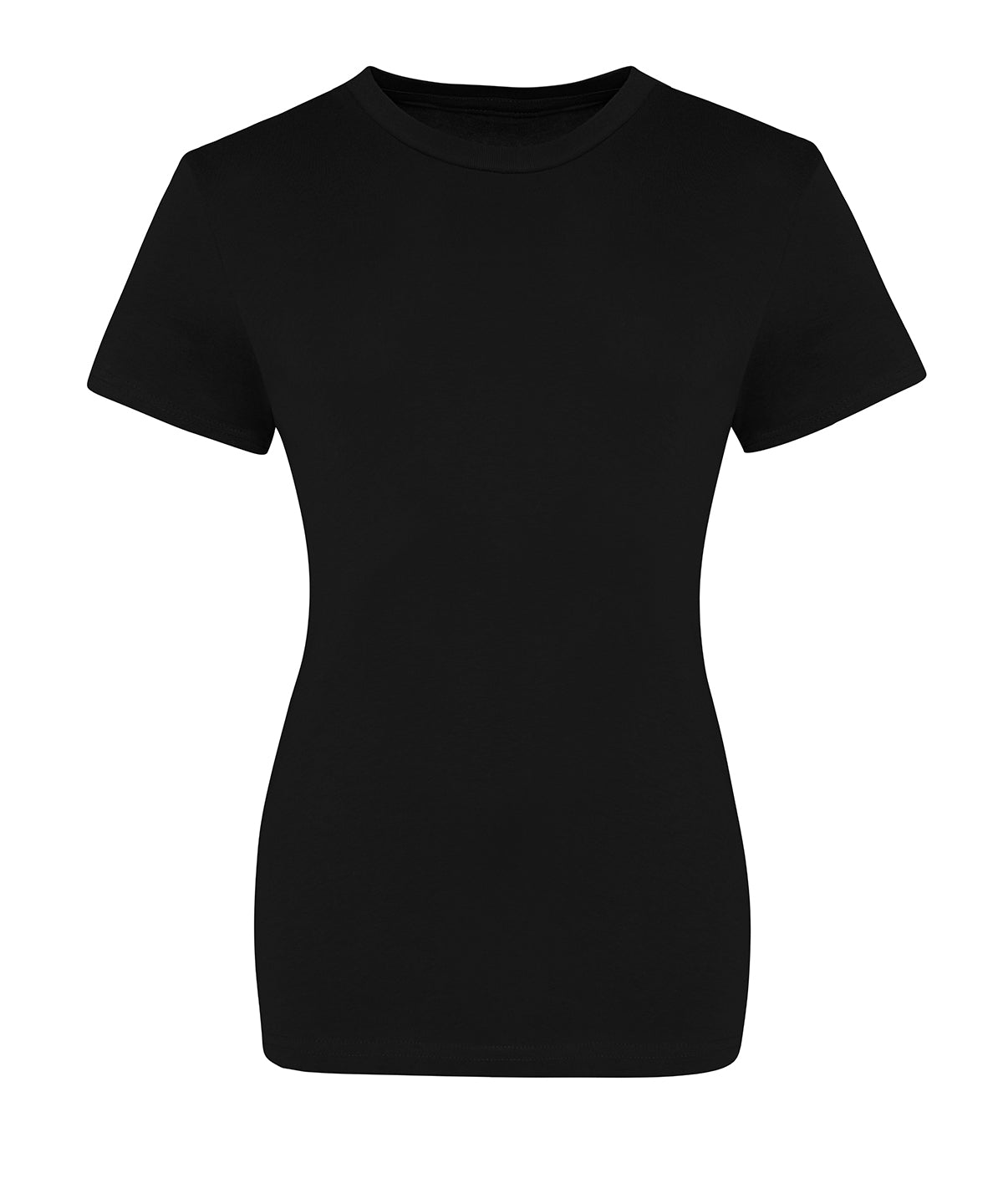 T-Shirts - Elegant och Bekväm Rundhalsad T-shirt för Damer Deep Black