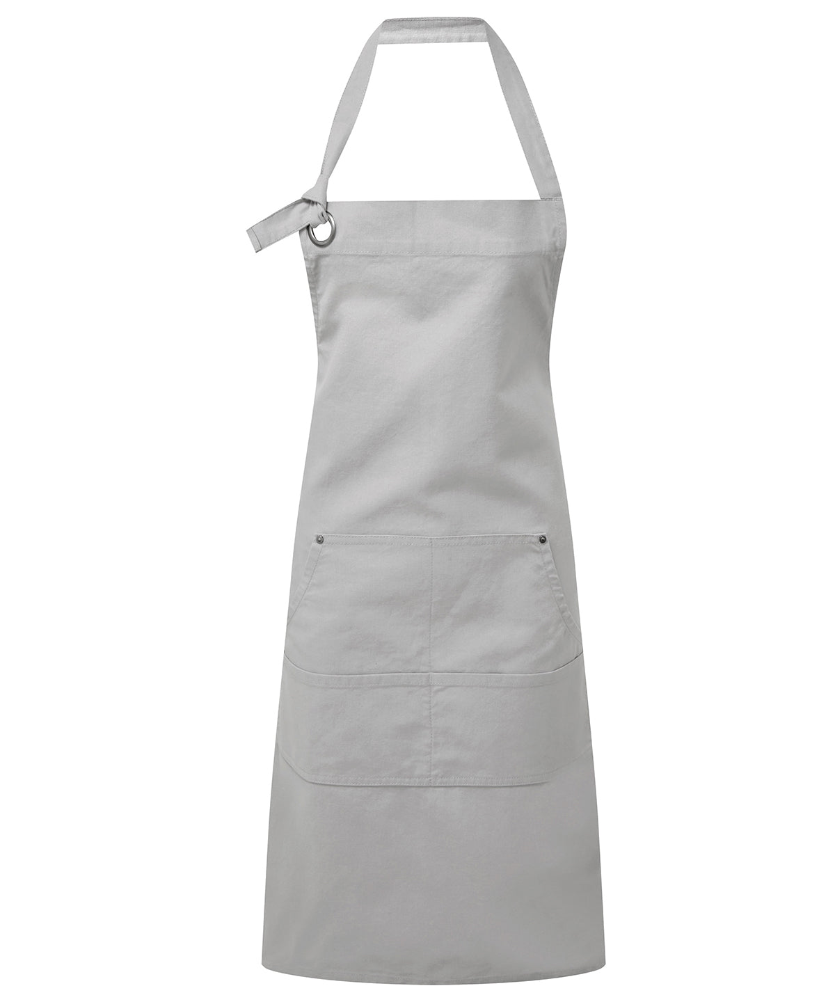 Aprons - Calibre tung bomullscanvas förkläde med fickor Silver One size