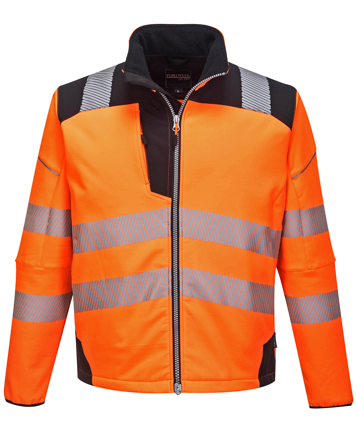 Softshells - Hi-vis Softshelljacka Orange Black