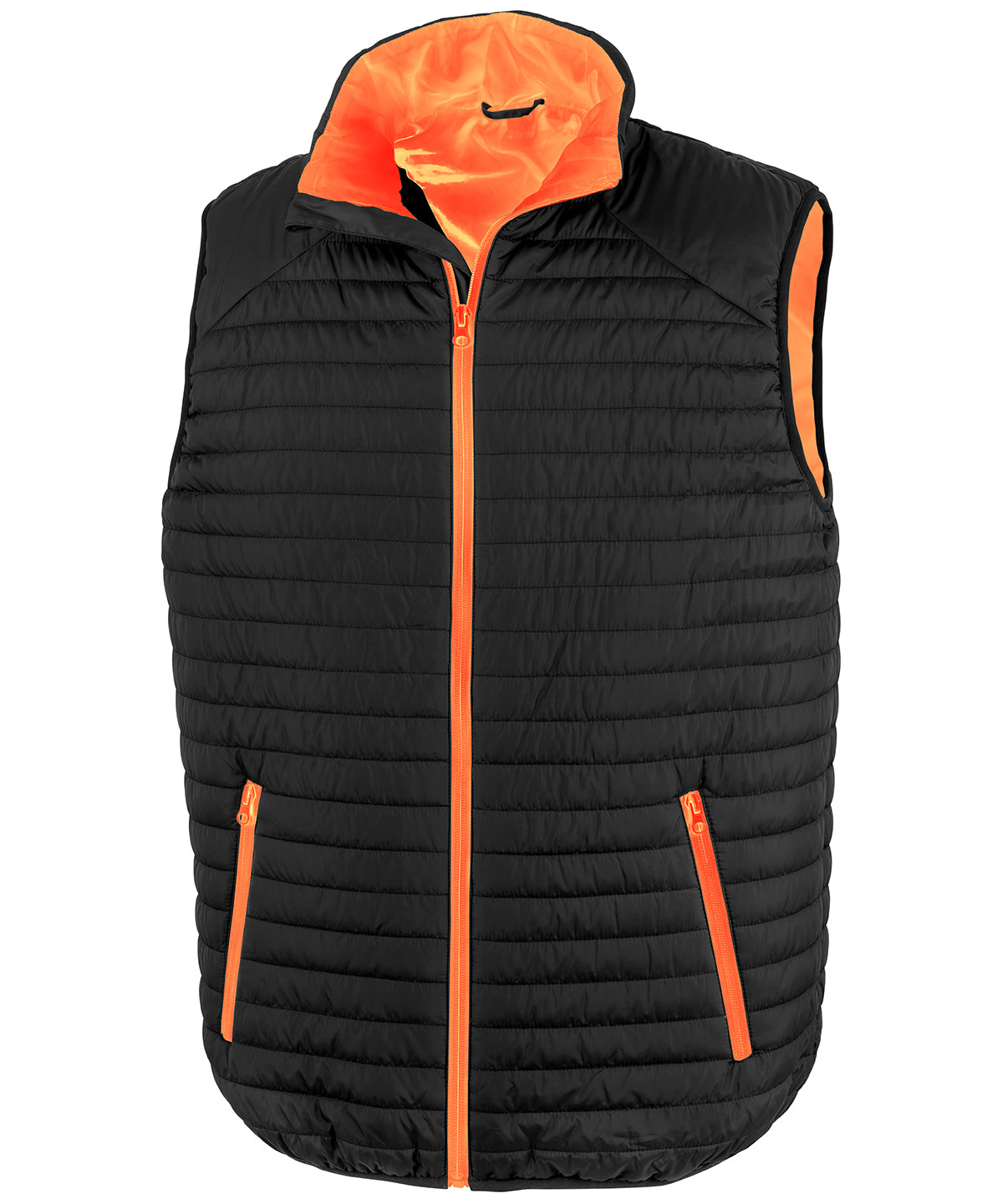 Gilets & Body Warmers - Ultralätt och Hållbart Thermoquilt-linne för Herrar Black Orange