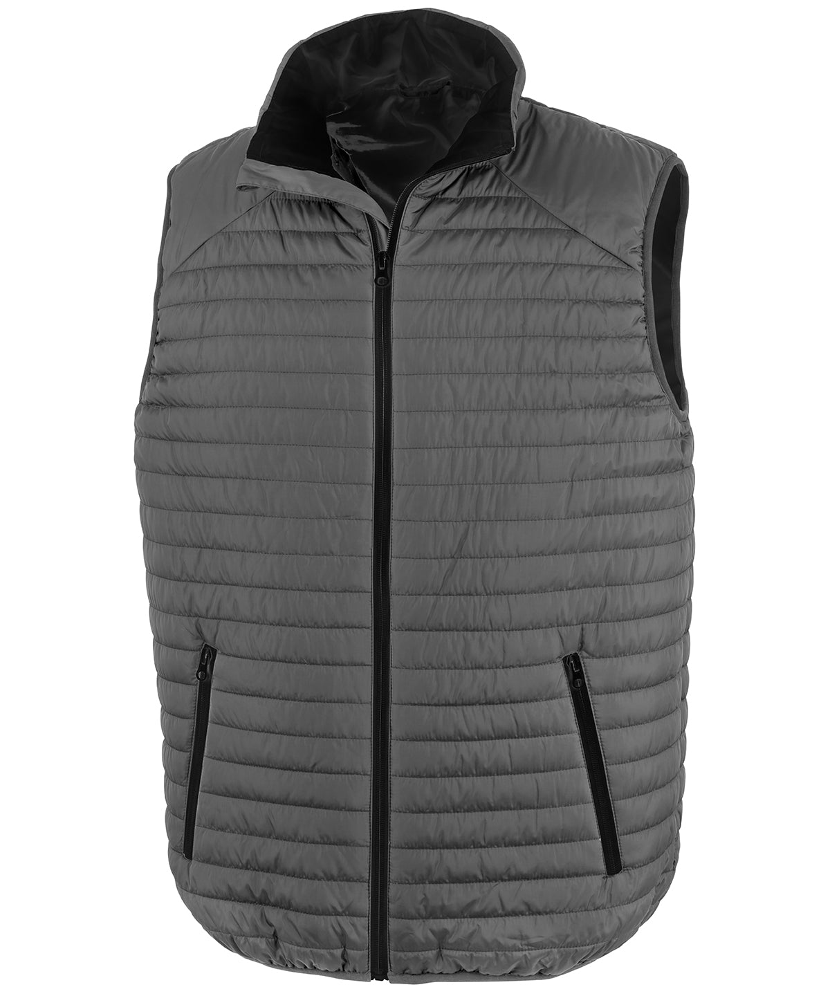 Gilets & Body Warmers - Ultralätt och Hållbart Thermoquilt-linne för Herrar Grey Black