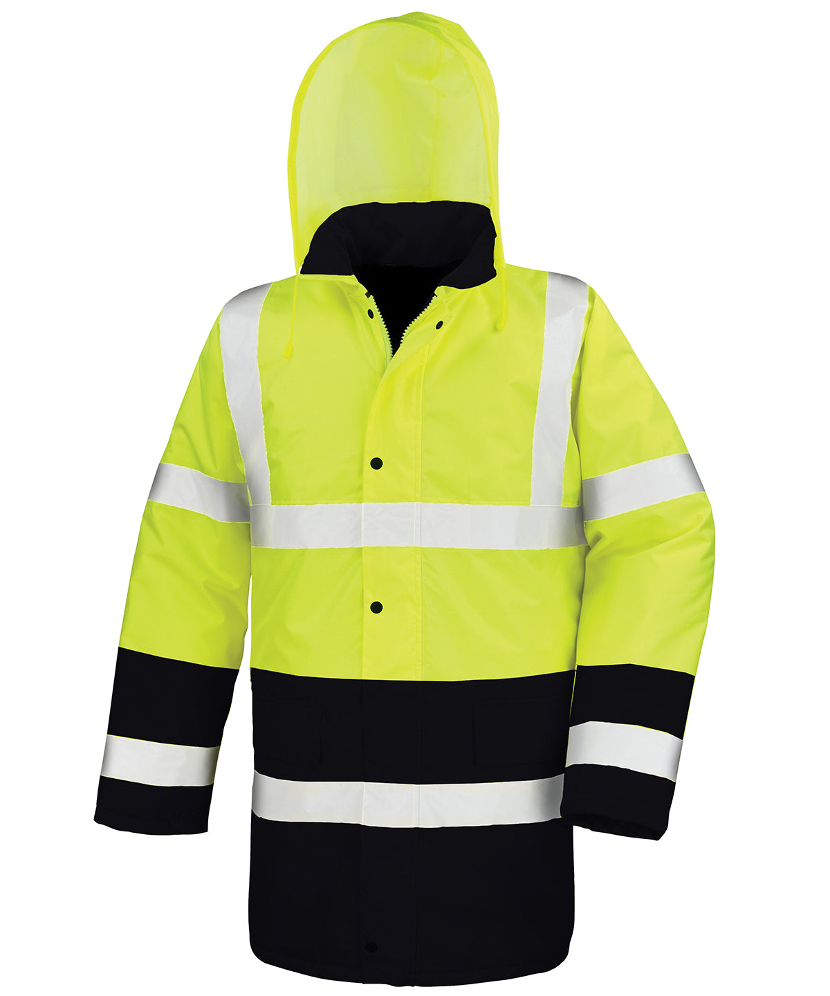 Jackets - Tvåfärgad Säkerhetsjacka för Motorväg Fluorescent Yellow Black