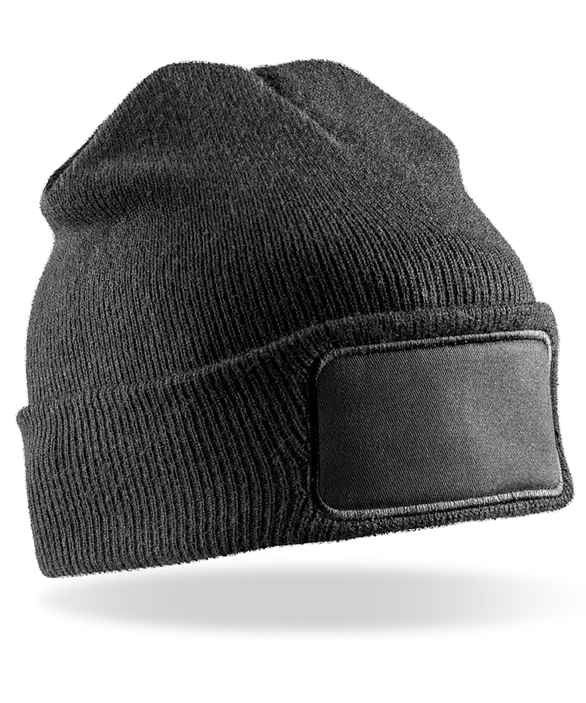 Beanies - Dubbelstickad Beanie för Tryck Black One size