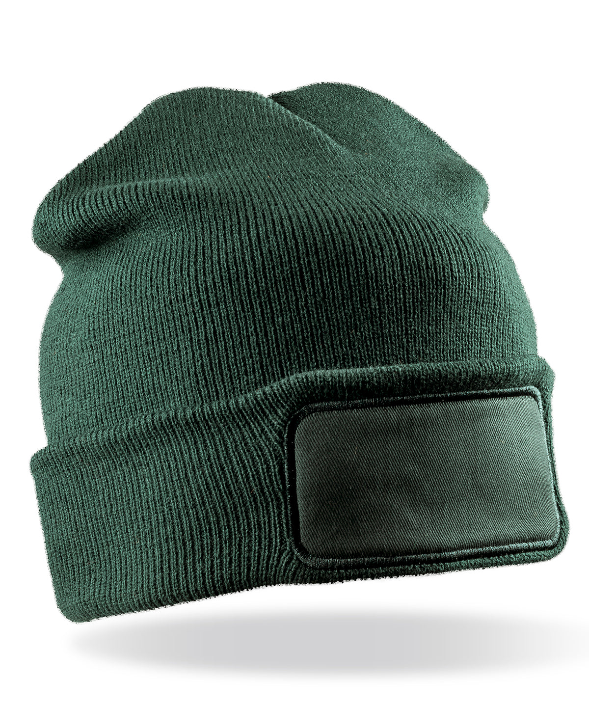 Beanies - Dubbelstickad Beanie för Tryck Bottle Green One size