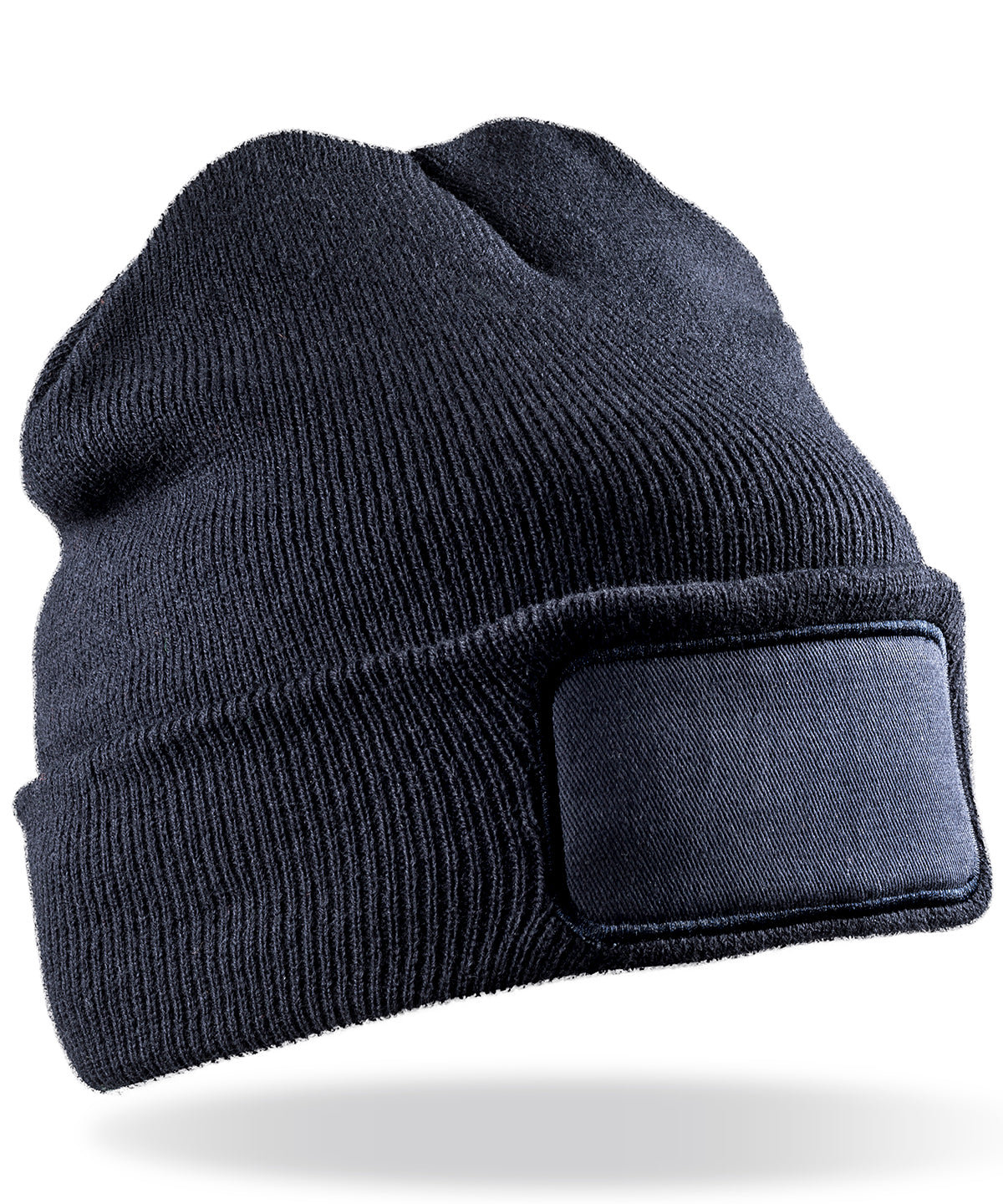 Beanies - Dubbelstickad Thinsulate Printa Beanie Navy One size