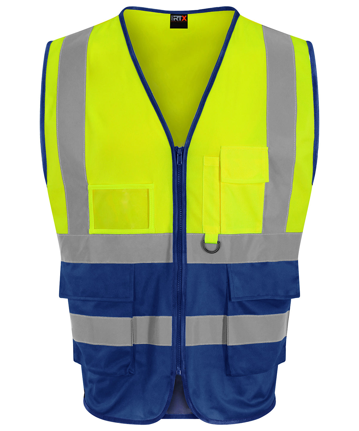 Safety Vests - Executive väst – elegant och professionell HV Yellow Royal Blue