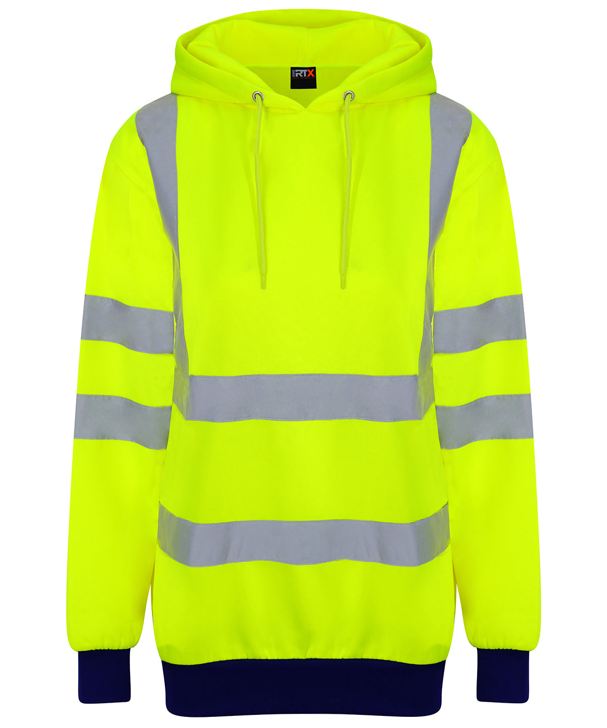 Hoodies - Hög synlighet huvtröja HV Yellow Navy