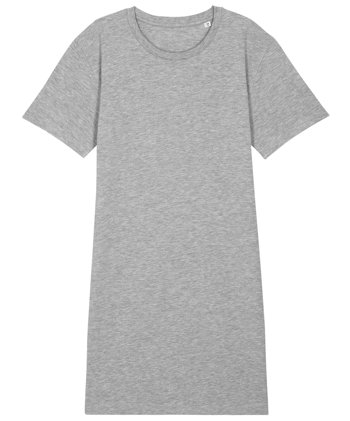 Dresses - Elegant och Bekväm Dam T-shirtklänning i Ekologisk Bomull Heather Grey