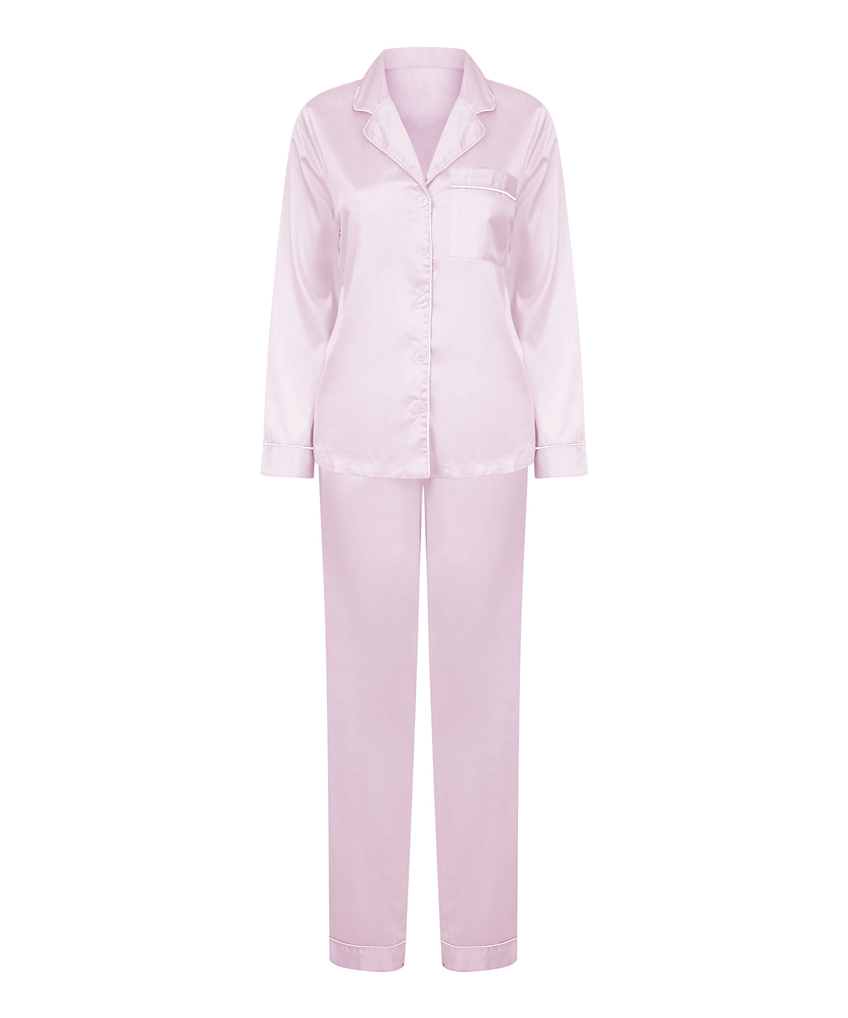 Pyjamas - Lyxiga Satinpyjamas för Damer Light Pink